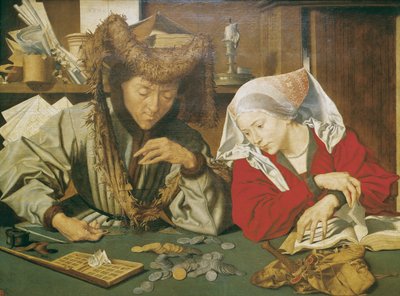 Der Geldverleiher und seine Frau von Marinus van Roejmerswaelen